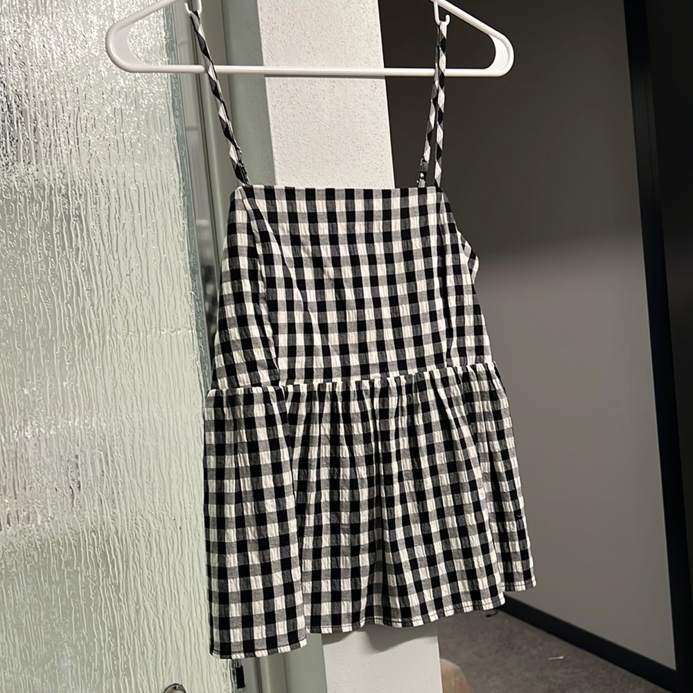 Target - Wild Fable: Gingham Peplum Top